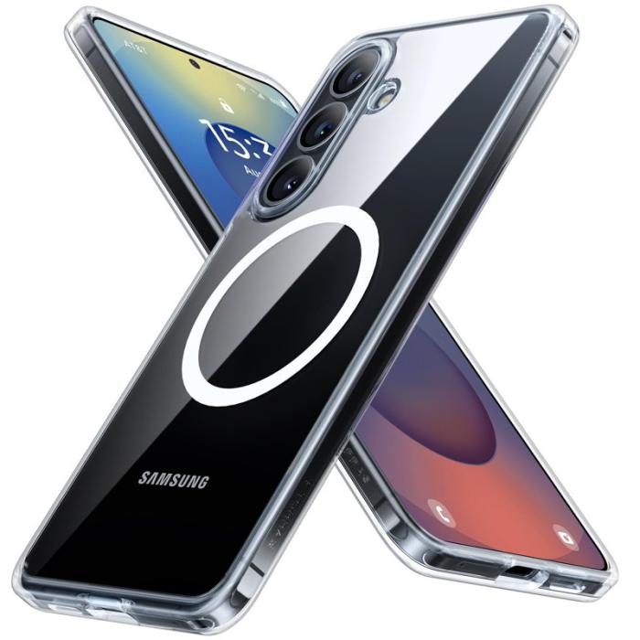 Torras - Torras Mobilskal för Samsung Galaxy S26 Plus Magnetiskt PC + TPU - Transparent