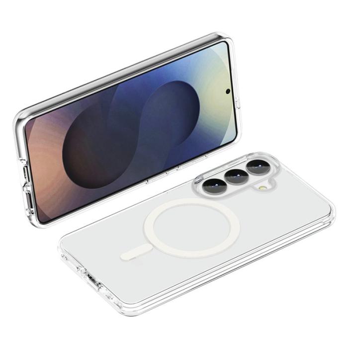 OEM - Mobilskal för Samsung Galaxy S26 Plus Magnetiskt PC + TPU - Transparent