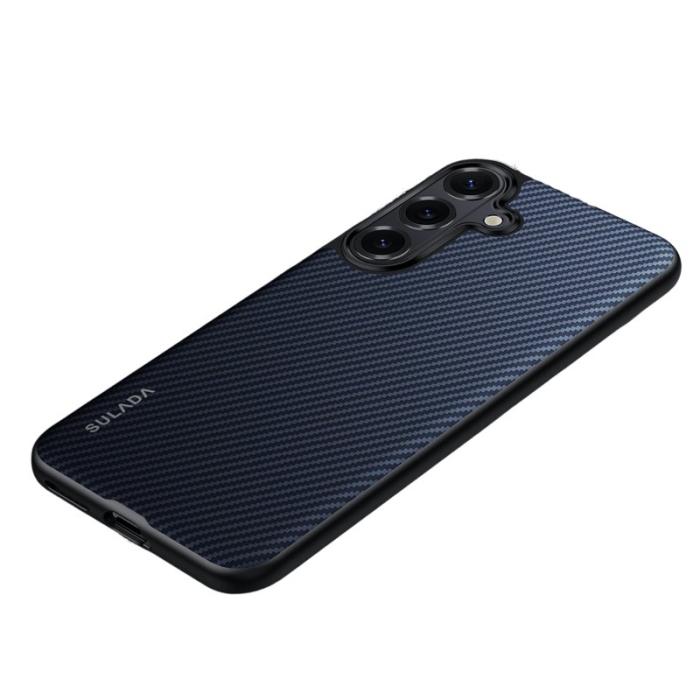 SULADA - Sulada Mobilskal för Samsung Galaxy S26 Plus Magnetiskt PU + TPU - Blå