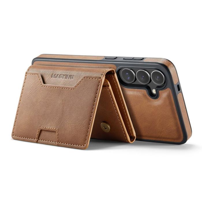 MAGKING - MAGKING Mobilskal för Samsung Galaxy S26 Plus Magnetiskt PU + TPU - Brun