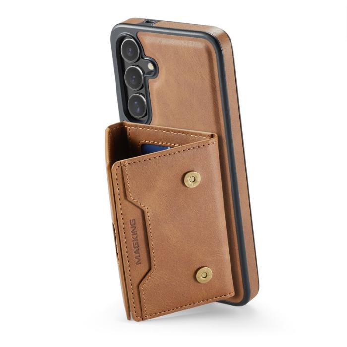 MAGKING - MAGKING Mobilskal för Samsung Galaxy S26 Plus Magnetiskt PU + TPU - Brun