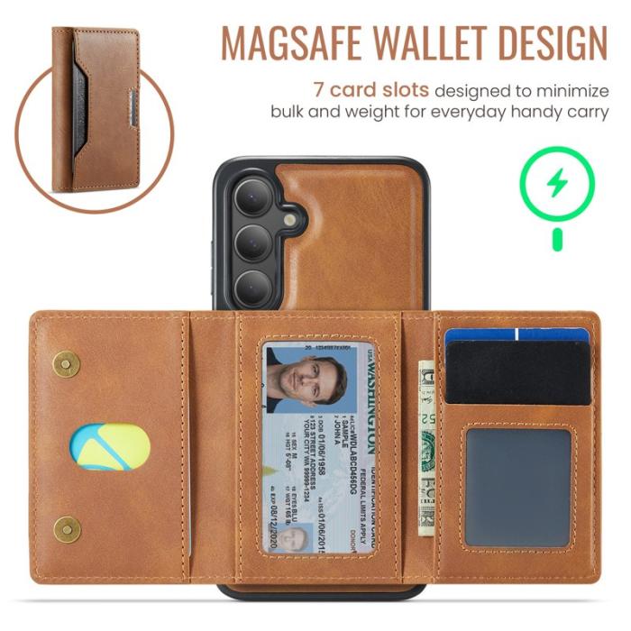 MAGKING - MAGKING Mobilskal för Samsung Galaxy S26 Plus Magnetiskt PU + TPU - Brun