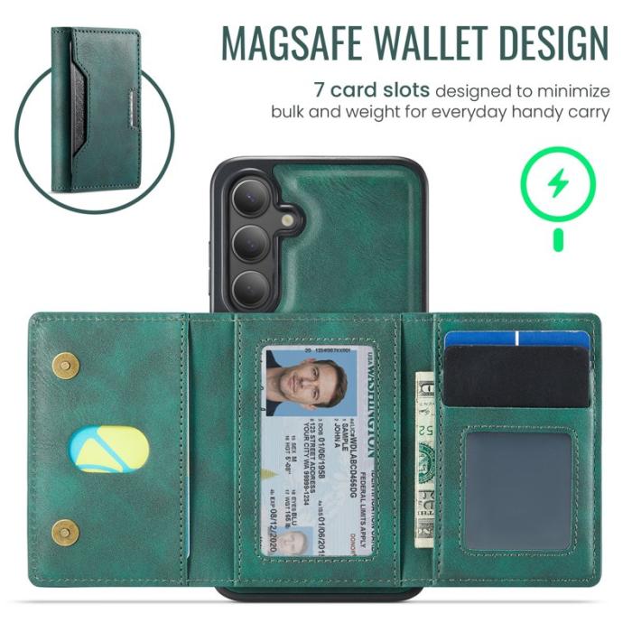 MAGKING - MAGKING Mobilskal för Samsung Galaxy S26 Plus Magnetiskt PU + TPU - Grön