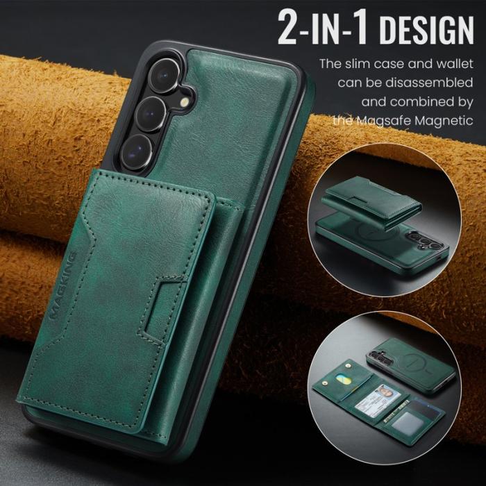 MAGKING - MAGKING Mobilskal för Samsung Galaxy S26 Plus Magnetiskt PU + TPU - Grön