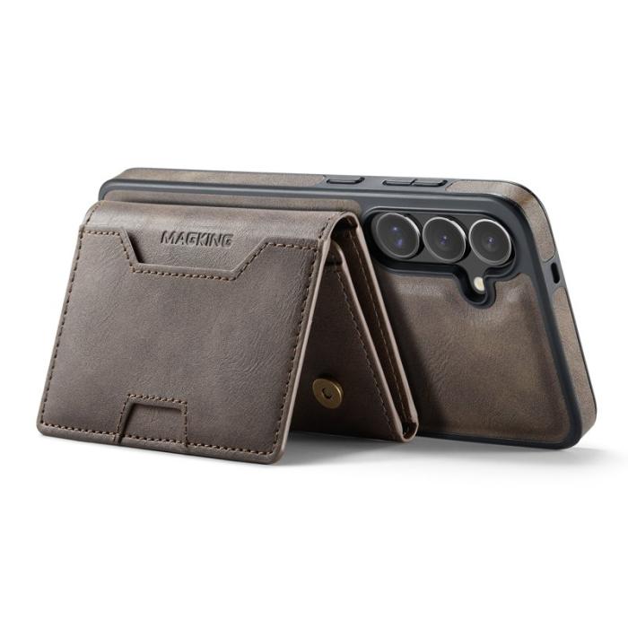 MAGKING - MAGKING Mobilskal för Samsung Galaxy S26 Plus Magnetiskt PU + TPU - Kaffe