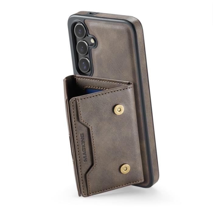 MAGKING - MAGKING Mobilskal för Samsung Galaxy S26 Plus Magnetiskt PU + TPU - Kaffe