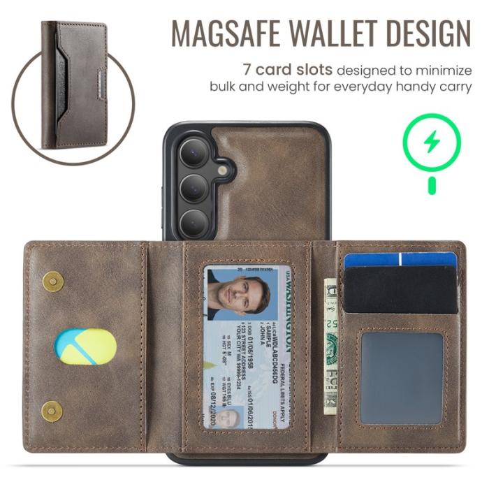 MAGKING - MAGKING Mobilskal för Samsung Galaxy S26 Plus Magnetiskt PU + TPU - Kaffe