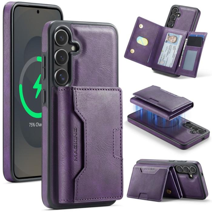MAGKING - MAGKING Mobilskal för Samsung Galaxy S26 Plus Magnetiskt PU + TPU - Lila
