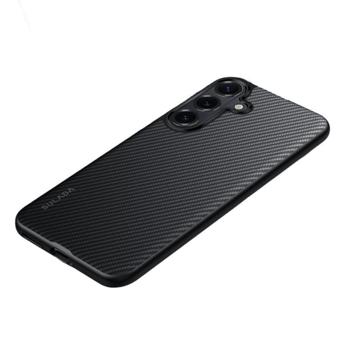 SULADA - Sulada Mobilskal för Samsung Galaxy S26 Plus Magnetiskt PU + TPU - Svart