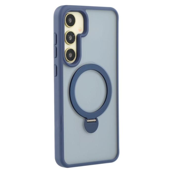OEM - Mobilskal för Samsung Galaxy S26 Plus Magnetiskt Ring Kickstand TPU + PC - Blå