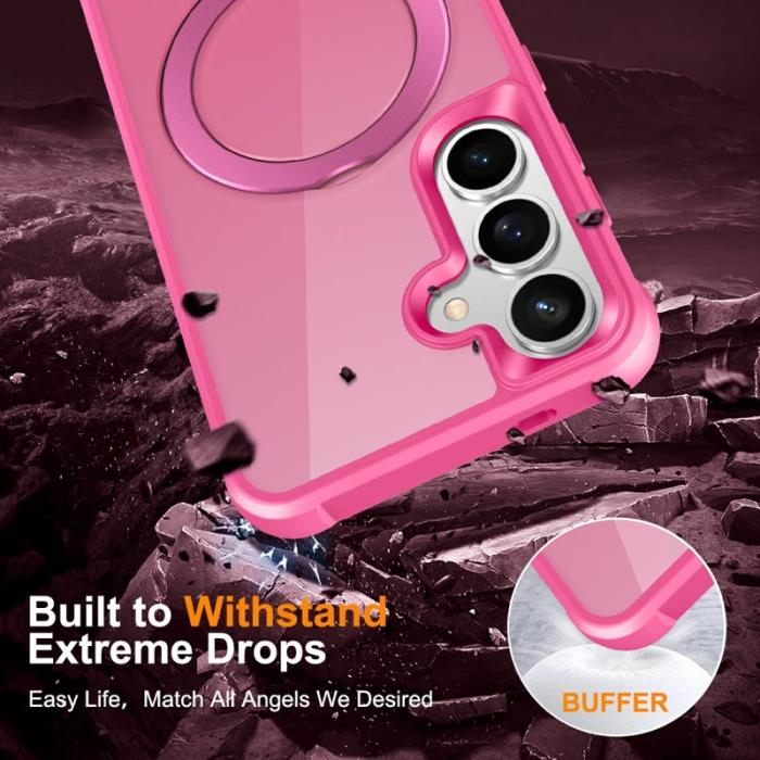 OEM - Mobilskal för Samsung Galaxy S26 Plus Magnetiskt Ringhållare TPU + PC - Rosa