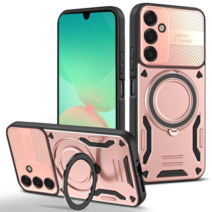 OEM - Mobilskal för Samsung Galaxy S26 Plus Magnetiskt Shockproof TPU + PC - Roséguld