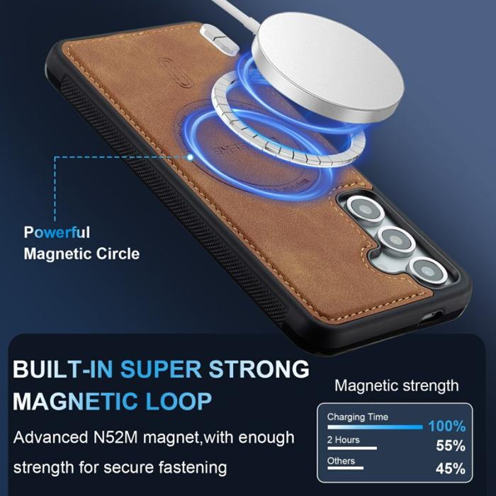 LC.imeeke - LC.IMEEKE Mobilskal för Samsung Galaxy S26 Plus Magnetiskt TPU - Brun