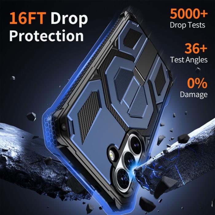 OEM - Mobilskal för Samsung Galaxy S26 Plus Magnetiskt TPU + PC Kickstand - Blå