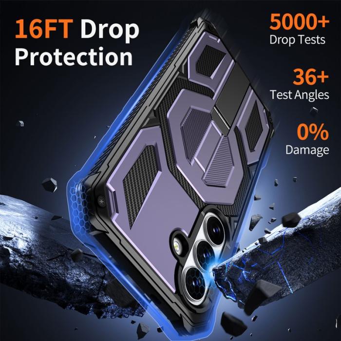 OEM - Mobilskal för Samsung Galaxy S26 Plus Magnetiskt TPU + PC Kickstand - Lila