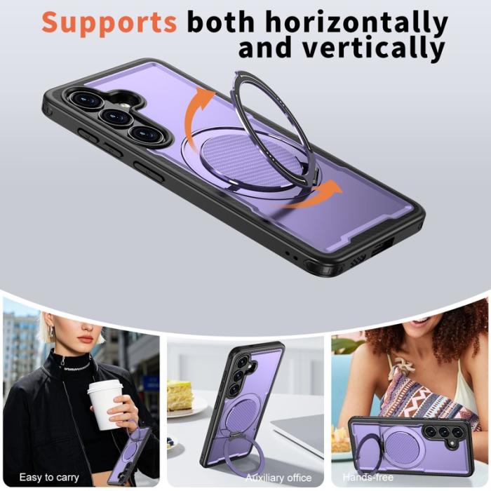 OEM - Mobilskal för Samsung Galaxy S26 Plus Magnetiskt TPU + PC Kickstand - Lila