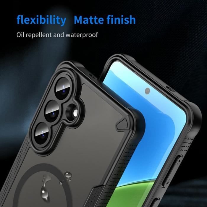 OEM - Mobilskal för Samsung Galaxy S26 Plus Magnetiskt TPU + PC - Svart