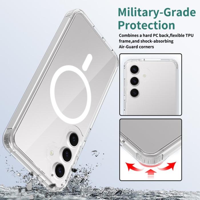 OEM - Mobilskal för Samsung Galaxy S26 Plus Magnetiskt TPU + PC - Transparent