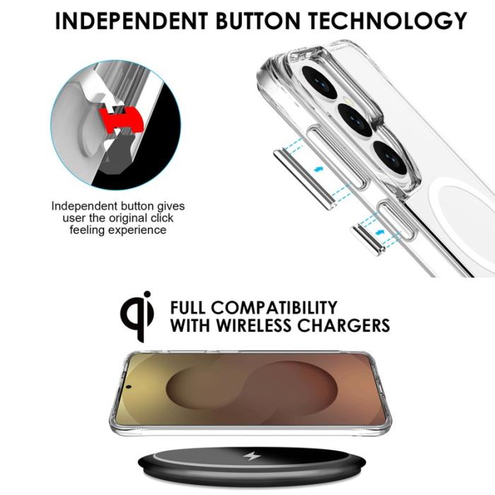 OEM - Mobilskal för Samsung Galaxy S26 Plus Magnetiskt TPU + PC - Transparent