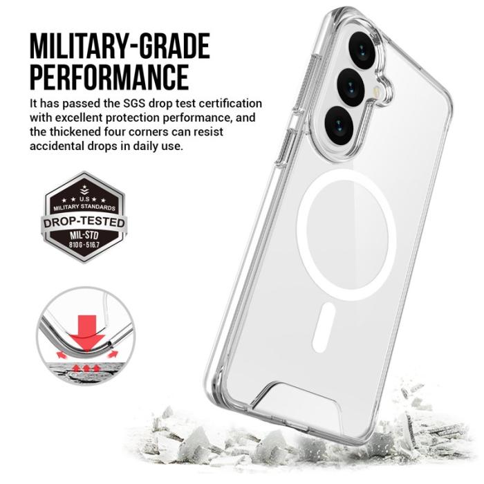 OEM - Mobilskal för Samsung Galaxy S26 Plus Magnetiskt TPU + PC - Transparent