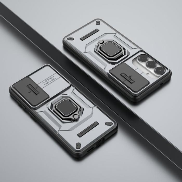 OEM - Mobilskal för Samsung Galaxy S26 Plus PC + TPU Kickstand - Grå