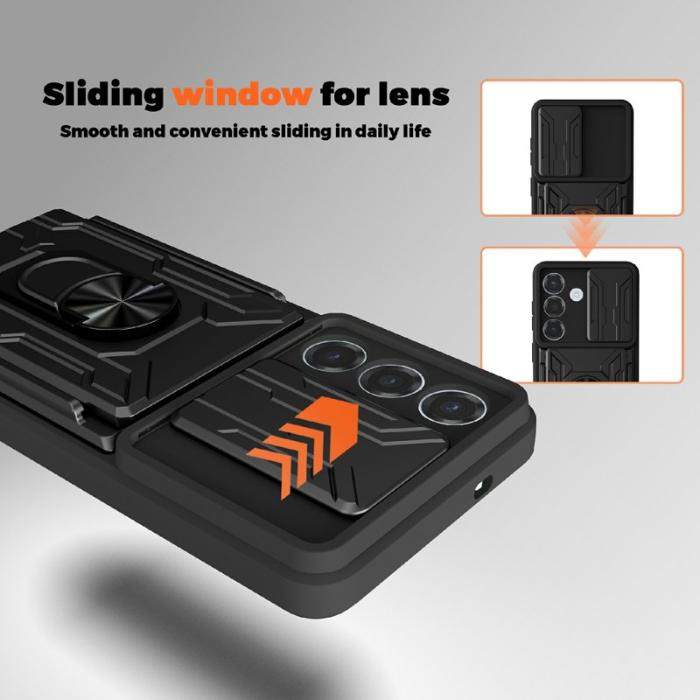 OEM - Mobilskal för Samsung Galaxy S26 Plus PC + TPU Kickstand - Röd