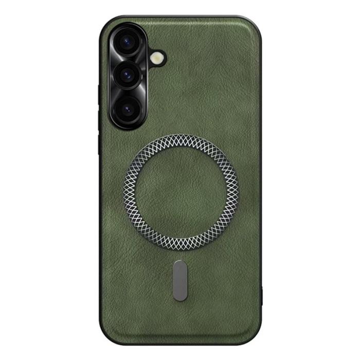 OEM - Mobilskal för Samsung Galaxy S26 Plus PU + TPU - Grön