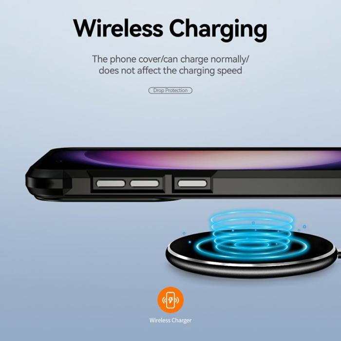 OEM - Mobilskal för Samsung Galaxy S26 Plus Stöttålig PC + TPU - Svart