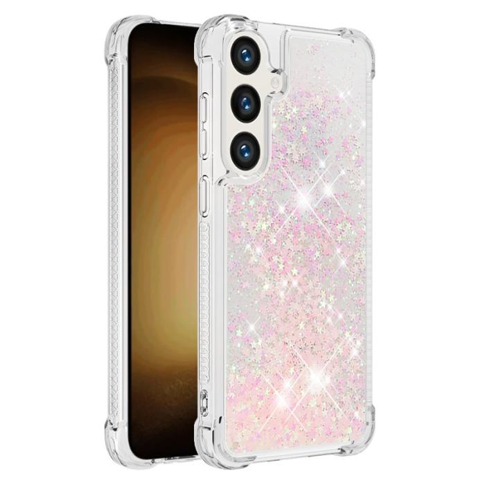 OEM - Mobilskal för Samsung Galaxy S26 Plus TPU Glitter Shockproof - Rosa
