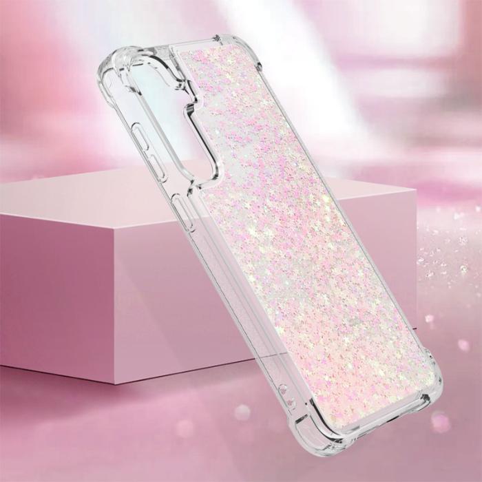 OEM - Mobilskal för Samsung Galaxy S26 Plus TPU Glitter Shockproof - Rosa