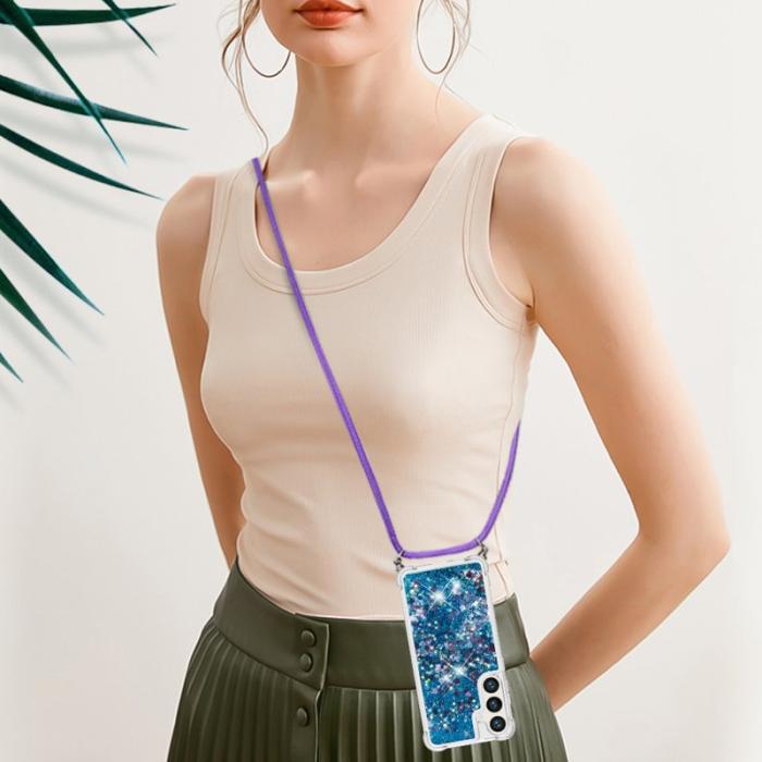 OEM - Mobilskal för Samsung Galaxy S26 Plus TPU med snodd - Blå