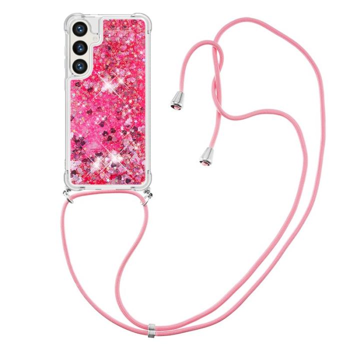 OEM - Mobilskal för Samsung Galaxy S26 Plus TPU med snodd - Rosa