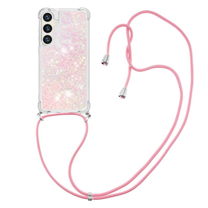 OEM - Mobilskal för Samsung Galaxy S26 Plus TPU med snodd - Rosa