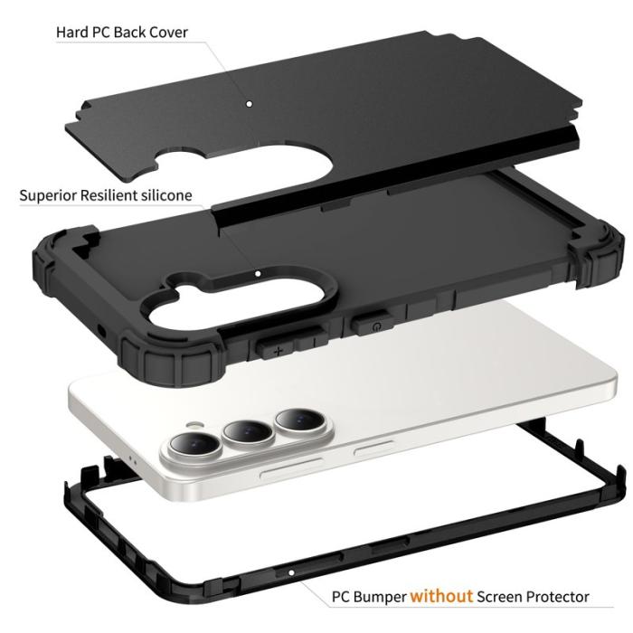 OEM - Mobilskal för Samsung Galaxy S26 Stöttålig PC + TPU - Svart