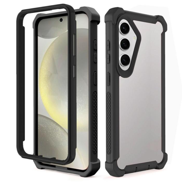 OEM - Mobilskal för Samsung Galaxy S26 Transparent 2 i 1 Shockproof TPU + PC - Svart