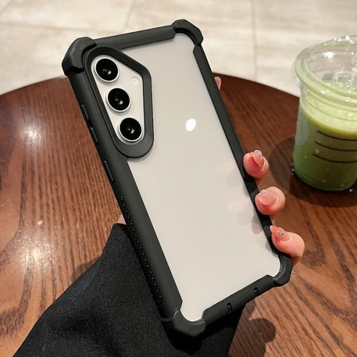 OEM - Mobilskal för Samsung Galaxy S26 Transparent 2 i 1 Shockproof TPU + PC - Svart