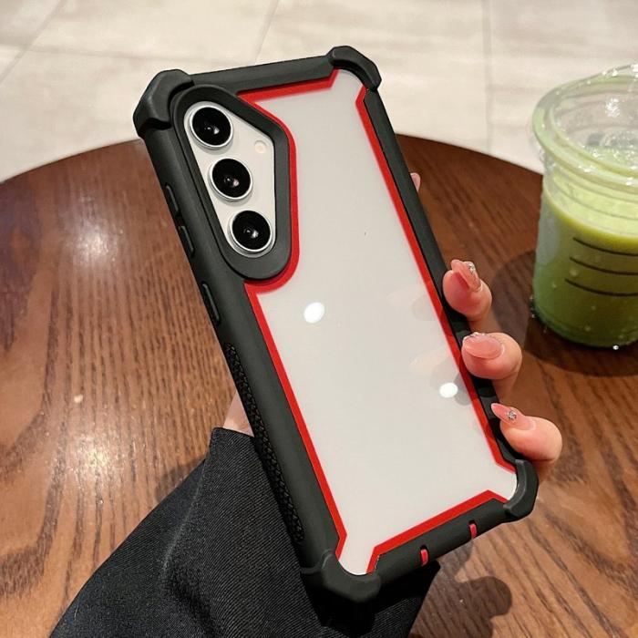 OEM - Mobilskal för Samsung Galaxy S26 Transparent 2 i 1 Shockproof TPU + PC - Svart