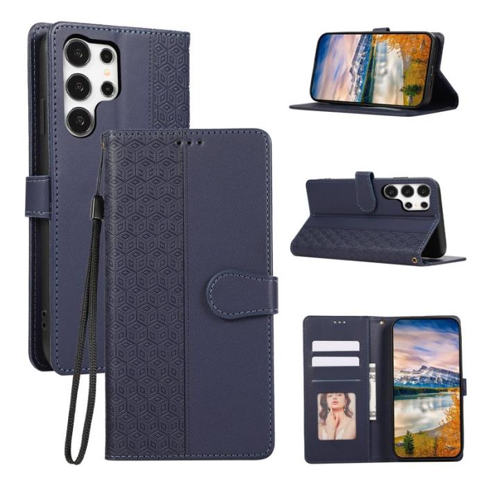 OEM - Mobilskal för Samsung Galaxy S26 Ultra Konstläder - Blå