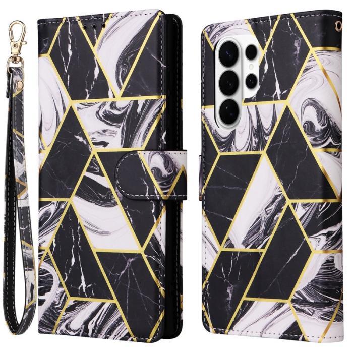 OEM - Mobilskal för Samsung Galaxy S26 Ultra Konstläder med handledsrem - Svart