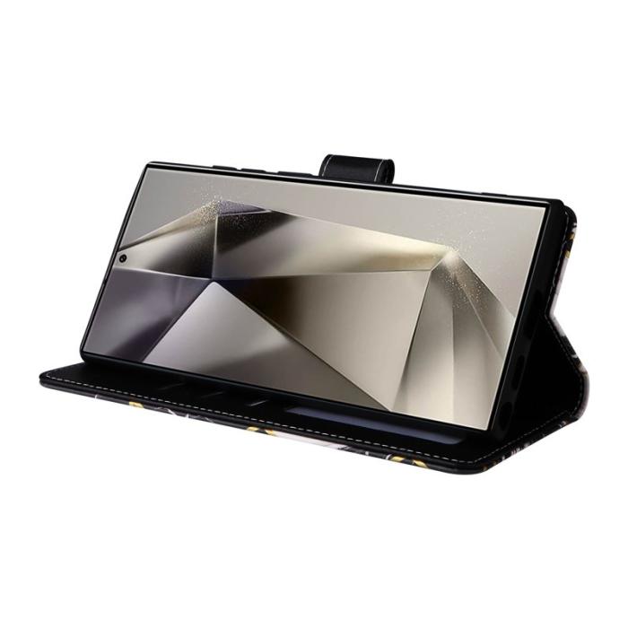 OEM - Mobilskal för Samsung Galaxy S26 Ultra Konstläder med handledsrem - Svart