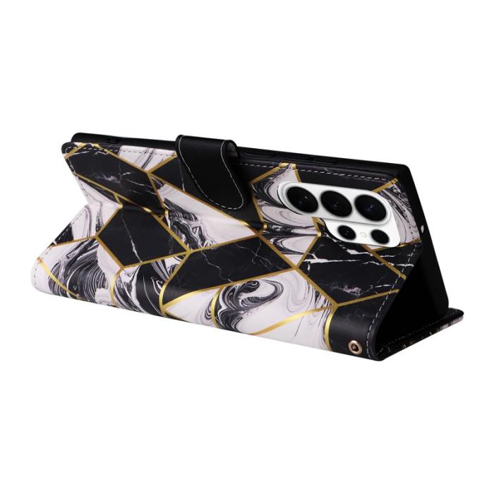 OEM - Mobilskal för Samsung Galaxy S26 Ultra Konstläder med handledsrem - Svart