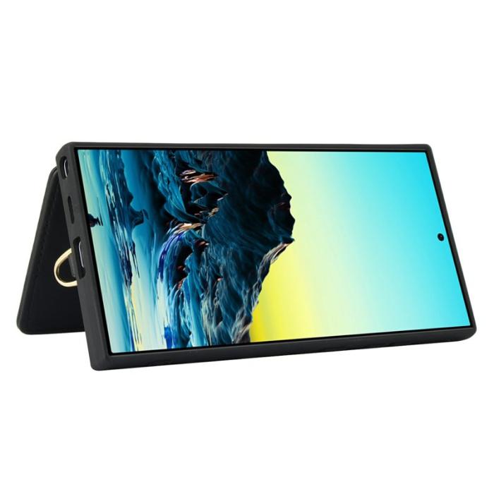 OEM - Mobilskal för Samsung Galaxy S26 Ultra Konstläder - Svart