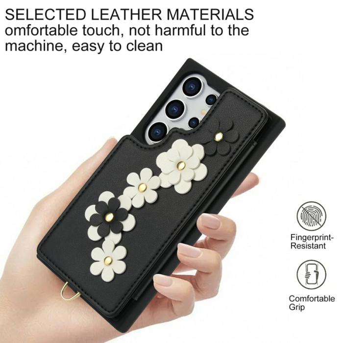 OEM - Mobilskal för Samsung Galaxy S26 Ultra Konstläder - Svart