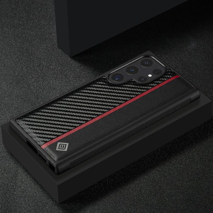 LC.imeeke - LC.IMEEKE Mobilskal för Samsung Galaxy S26 Ultra Konstläder TPU - Svart