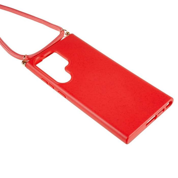 OEM - Mobilskal för Samsung Galaxy S26 Ultra Biologiskt nedbrytbar TPU - Röd