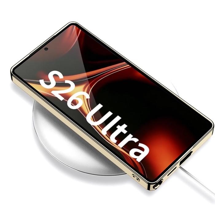 GKK - GKK Mobilskal för Samsung Galaxy S26 Ultra Elektropläterad PC + TPU - Grå