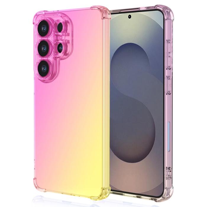 OEM - Mobilskal för Samsung Galaxy S26 Ultra Gradient TPU Stöttålig - Rosa