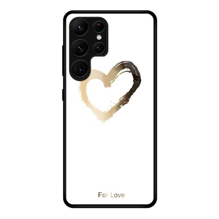 OEM - Mobilskal för Samsung Galaxy S26 Ultra Härdat glas + PC + TPU - Vit