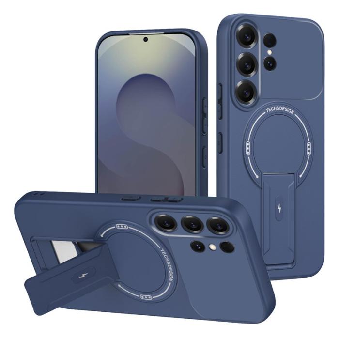 OEM - Mobilskal för Samsung Galaxy S26 Ultra Kickstand PC + TPU - Blå