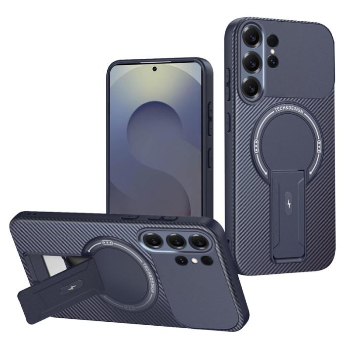 OEM - Mobilskal för Samsung Galaxy S26 Ultra Kickstand PC + TPU - Blå